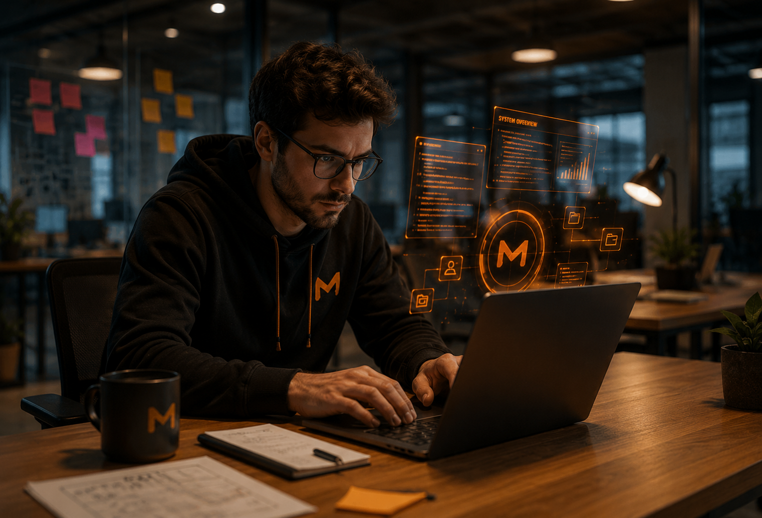 Equipo Monova trabajando en sistemas inteligentes